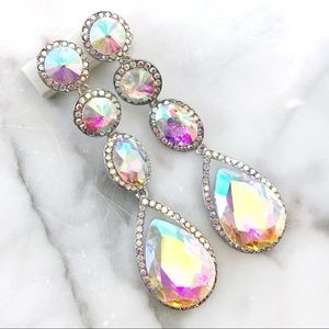 Cherryl’s Jewelry - Gorgeous AB Crystal Special Occasion Drop Earrings Cherryl’s Jewelry - Gorgeous AB Crystal Special Occasion Drop Earrings